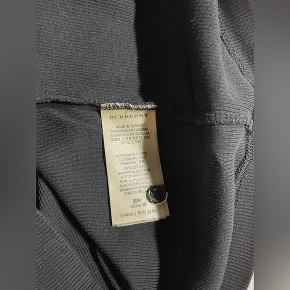 Burberry Black Long Sleeve Henley Shirt - Picture 7 of 7